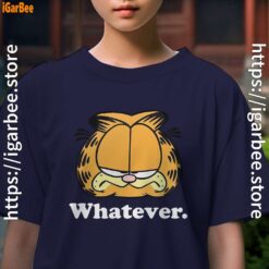 whatever garfield attitude kids girl navy t shirt