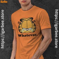 whatever garfield attitude orange men shirt