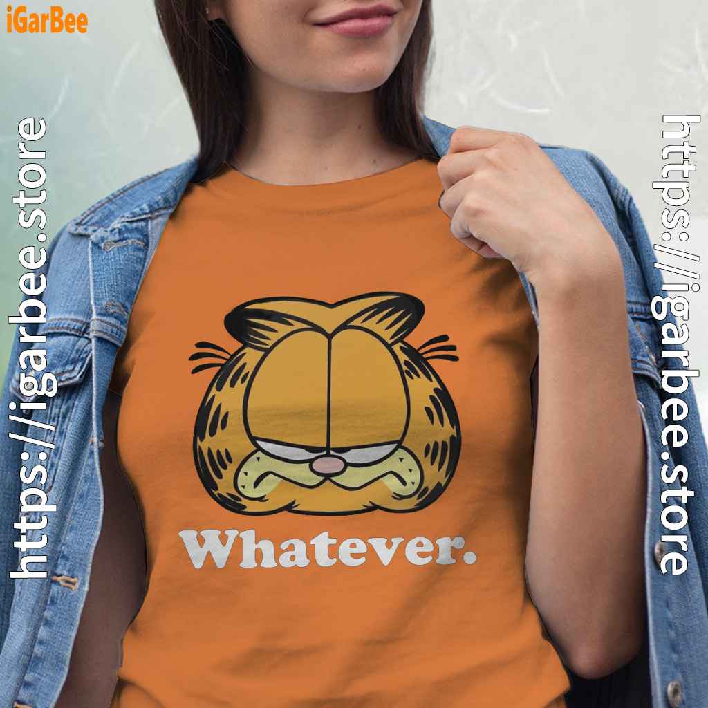 whatever garfield attitude women orange t shirt whatever garfield attitude women orange t shirt